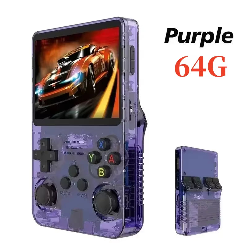 Retro Handheld R36S Video Game Console Linux System 3.5 Inch IPS Screen Portable Pocket Video Player 64GB 128GB