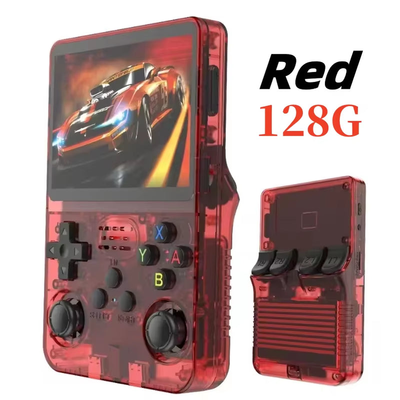 Retro Handheld R36S Video Game Console Linux System 3.5 Inch IPS Screen Portable Pocket Video Player 64GB 128GB