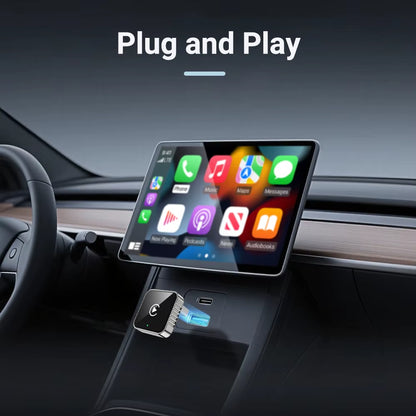 2 In1 Wired to Wireless Carplay Android Auto Adapter for OEM Car Stereo with USB Dongle Smart Mini Box Plug and Play Blueto