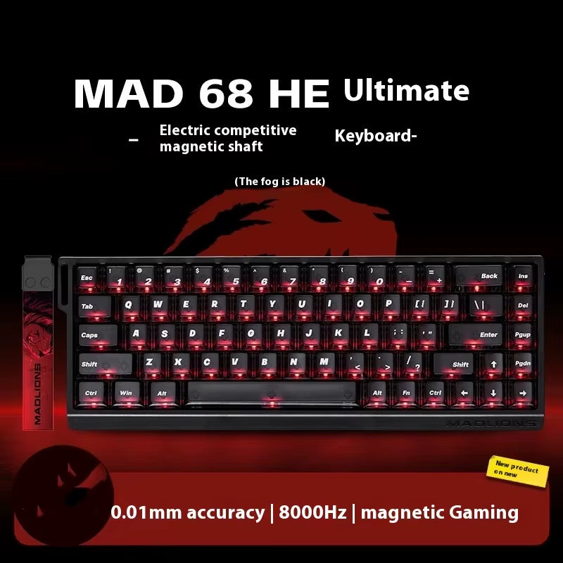 MADLIONS MAD 60/68HE Magnetic Switch Keyboard Wired Gaming Keyboard Hot Swap Rapid Trigger Custom Keyboard PC Gamer Accessories