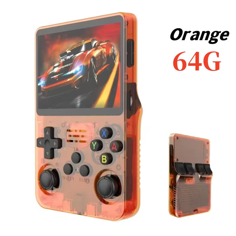 Retro Handheld R36S Video Game Console Linux System 3.5 Inch IPS Screen Portable Pocket Video Player 64GB 128GB