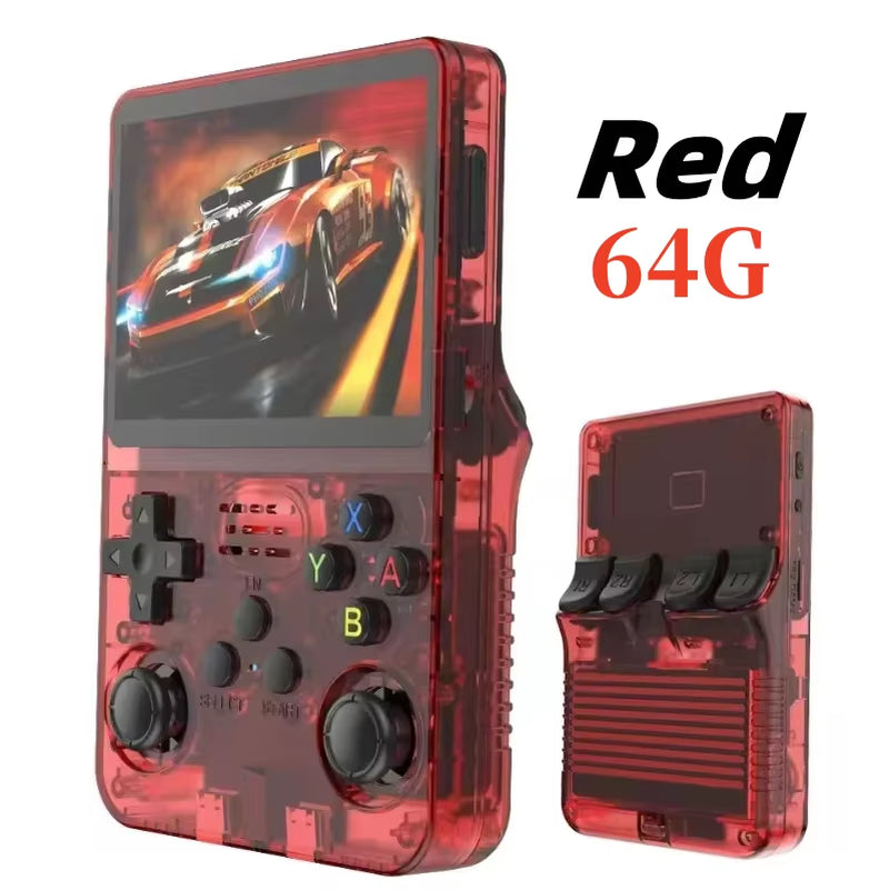 Retro Handheld R36S Video Game Console Linux System 3.5 Inch IPS Screen Portable Pocket Video Player 64GB 128GB