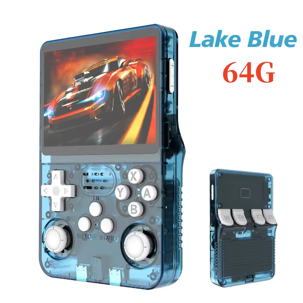 Retro Handheld R36S Video Game Console Linux System 3.5 Inch IPS Screen Portable Pocket Video Player 64GB 128GB