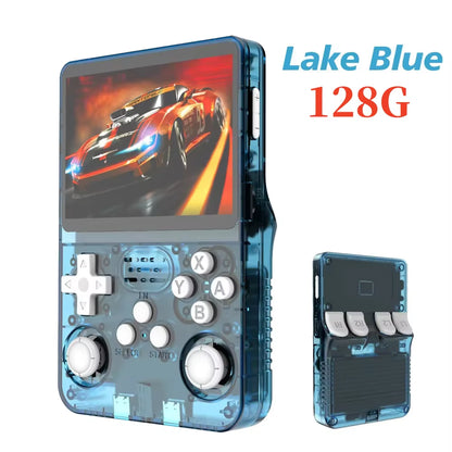 Retro Handheld R36S Video Game Console Linux System 3.5 Inch IPS Screen Portable Pocket Video Player 64GB 128GB