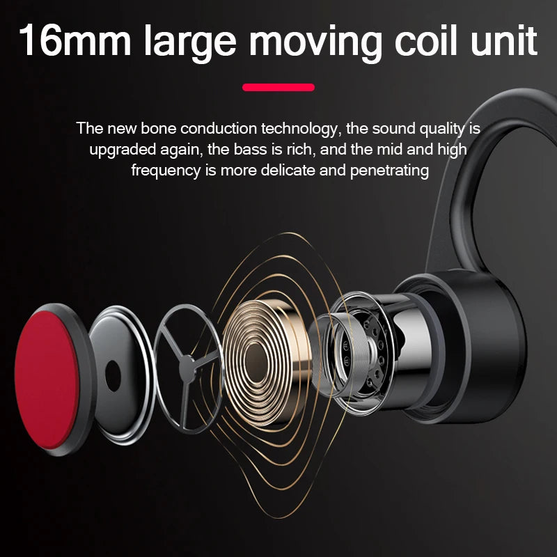 Original  X3 Pro Bone Conduction Headphone Bluetooth 5.3 Wireless Headset Waterproof Ear Hook Sports Earphones with Mic