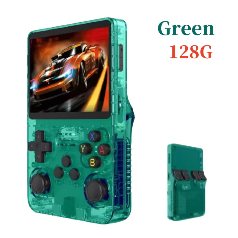 Retro Handheld R36S Video Game Console Linux System 3.5 Inch IPS Screen Portable Pocket Video Player 64GB 128GB